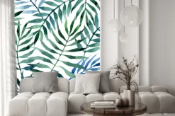 Naklejka: Seamless exotic pattern with tropical leaves