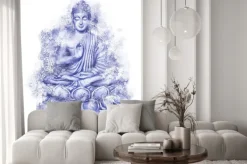 Naklejka: Seated buddha in a lotus pose