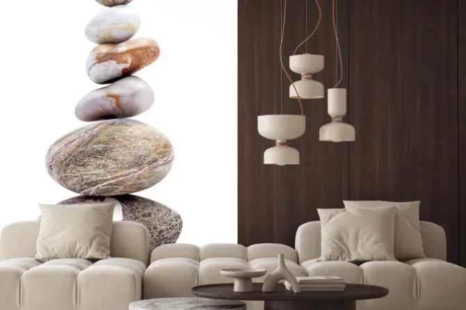 Naklejka: Stos z różnych kamieni