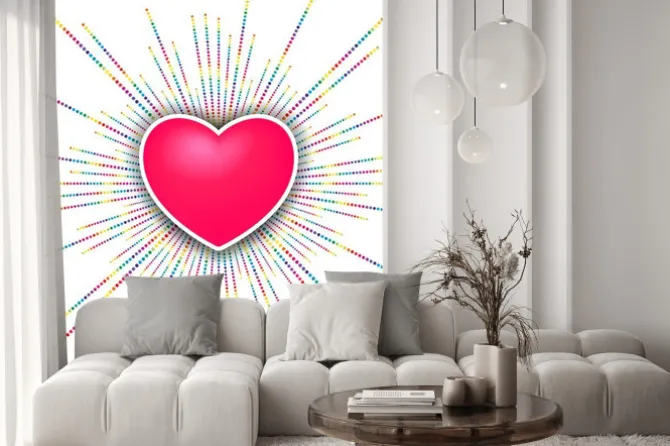 Naklejka: Szczęśliwy walentynki uroczystość tła