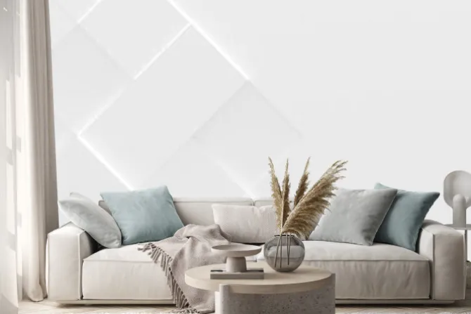 Naklejka: Szerokie białe tło (głowa strony) (3d ilustracji)