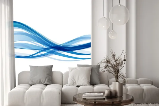 Naklejka: Vector wave abstrakcyjny