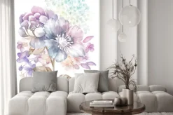 Naklejka: Watercolor illustration flower bouquet in simple background