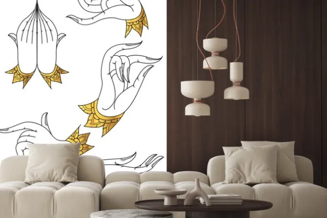 Naklejka: Wektor obrysu obrysu ręki