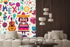 Naklejka: Wzorzec z symboli meksyku