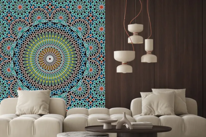 Naklejka: Wzór z marokańskich płytek