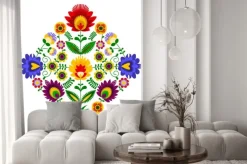 Naklejka: Wzór z motywem ludowym