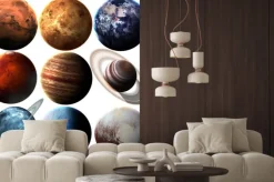 Naklejka: Wzrost jakości pojedyncze planety układu słonecznego. elementy