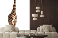 Naklejka: Żyrafa samodzielnie na białym tle