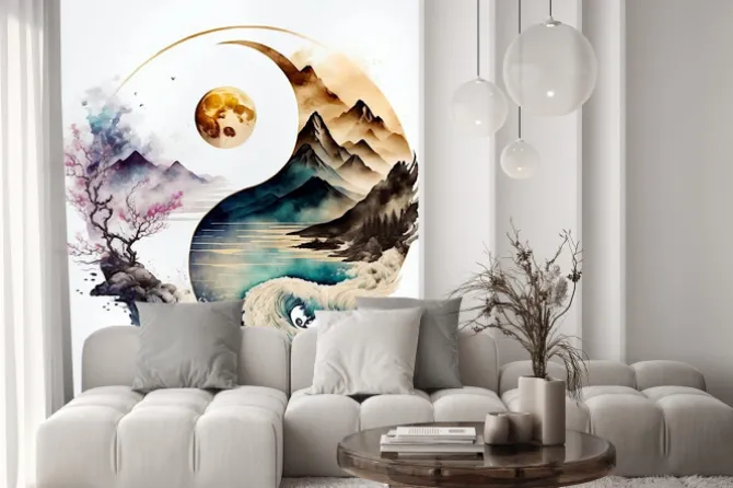 Naklejka: Żywioły w ujęciu yin i yang