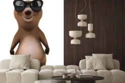 Naklejka: Zabawa niedźwiedź