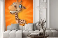 Naklejka: Zabawa żyrafa