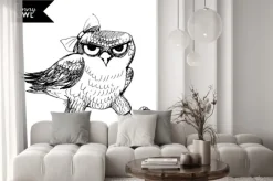 Naklejka: Zabawna postać sowy