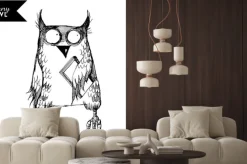Naklejka: Zabawna postać sowy