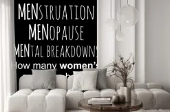 Naklejka: Zabawne, inspirujące, wektor cytat o kobietach.