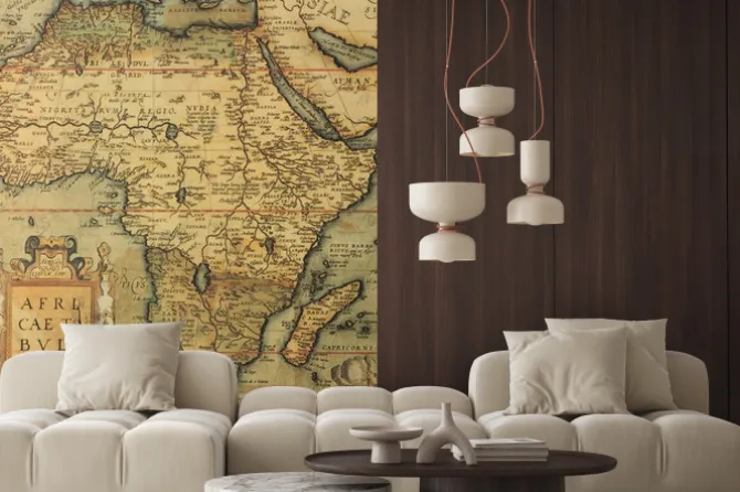 Naklejka: Zabytkowa mapa afryki