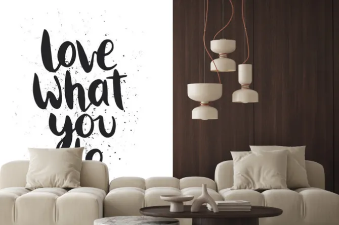 Naklejka: Zacytować. kocham to co robisz.