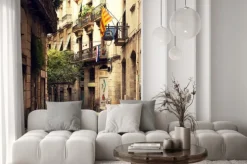 Naklejka: Zakątek w barcelonie