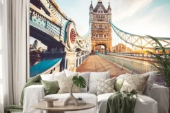 Naklejka: Zdjęcie z tower bridge w londynie