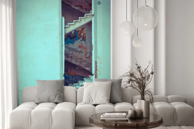 Naklejka: Zepsute schody