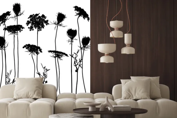 Naklejka: Zestaw elementów roślinnych