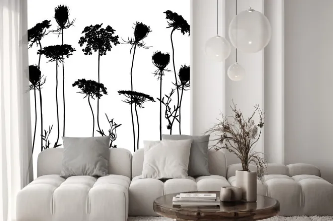 Naklejka: Zestaw elementów roślinnych