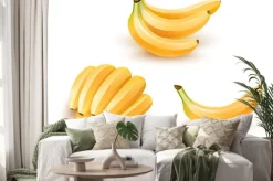 Naklejka: Zestaw izolowanych bananowych owoców. eps10 ilustracji.