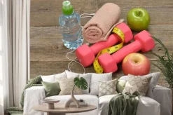 Naklejka: Zestaw na siłownię