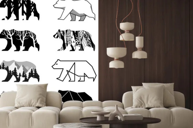 Naklejka: Zestaw niedźwiedzie