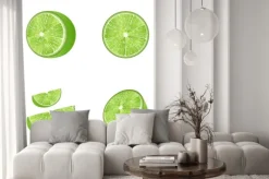 Naklejka: Zestaw owoce lime