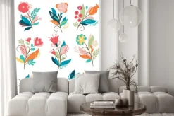 Naklejka: Zestaw piękności bukiety