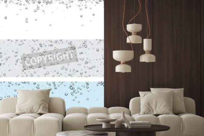 Naklejka: Zestaw tła z pęcherzyków. ilustracji wektorowych wody.