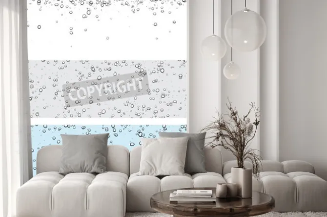 Naklejka: Zestaw tła z pęcherzyków. ilustracji wektorowych wody.