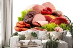 Naklejka: Zestaw wędlin