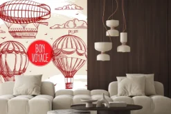 Naklejka: Zestaw z rocznika balonów