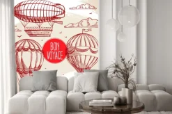 Naklejka: Zestaw z rocznika balonów