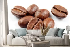 Naklejka: Ziarna kawy izolowane