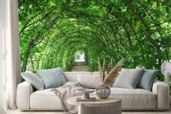 Naklejka: Zielony tunel w ogrodzie