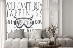 Naklejka: Zima projektowe typografia plakat z inspiracji cytatu. motywacyjne