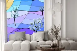 Naklejka: Zimowy krajobraz