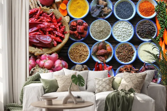 Naklejka: Zioła i przyprawy.