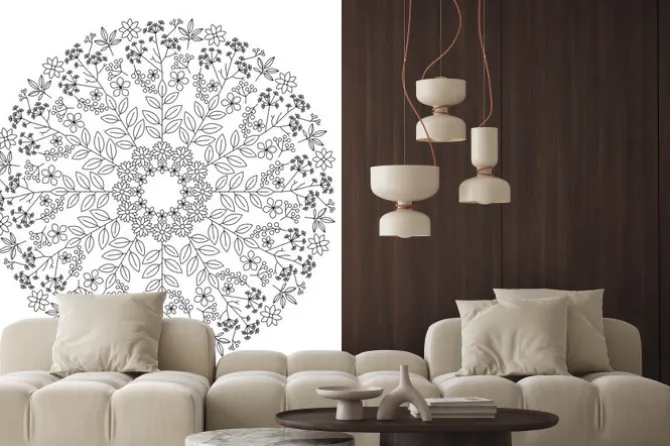 Naklejka: Zioła mandala