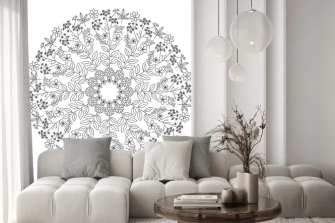 Naklejka: Zioła mandala