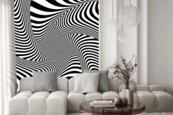 Naklejka: Złudzenie ruchu skręt skręcania.