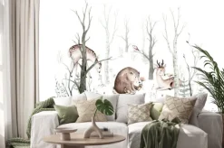 Naklejka: Zwierzęta w lesie wczesną wiosną