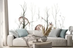 Naklejka: Zwierzęta w lesie wczesną wiosną