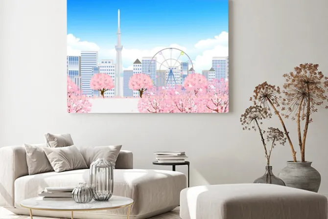 Obraz: 桜 東京 春 背景
