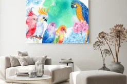 Obraz: Попугай акварель