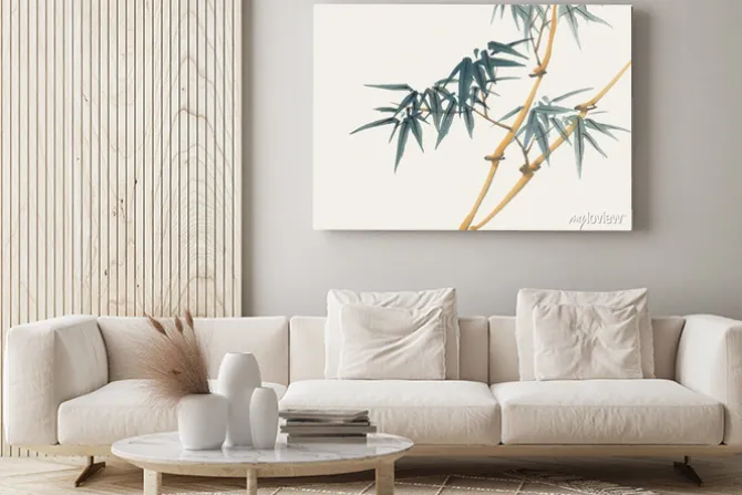 Obraz: 꽃 수묵화