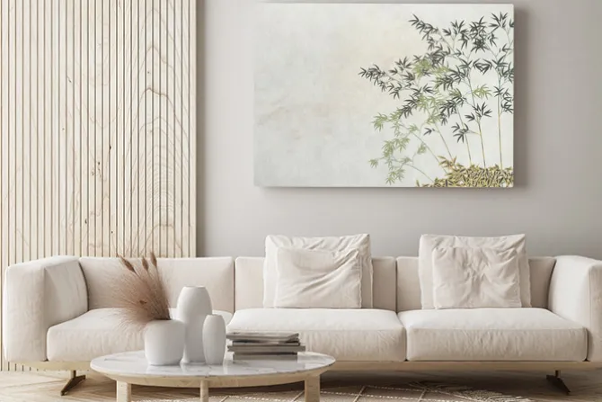 Obraz: 和風 背景 和 紙 若 竹